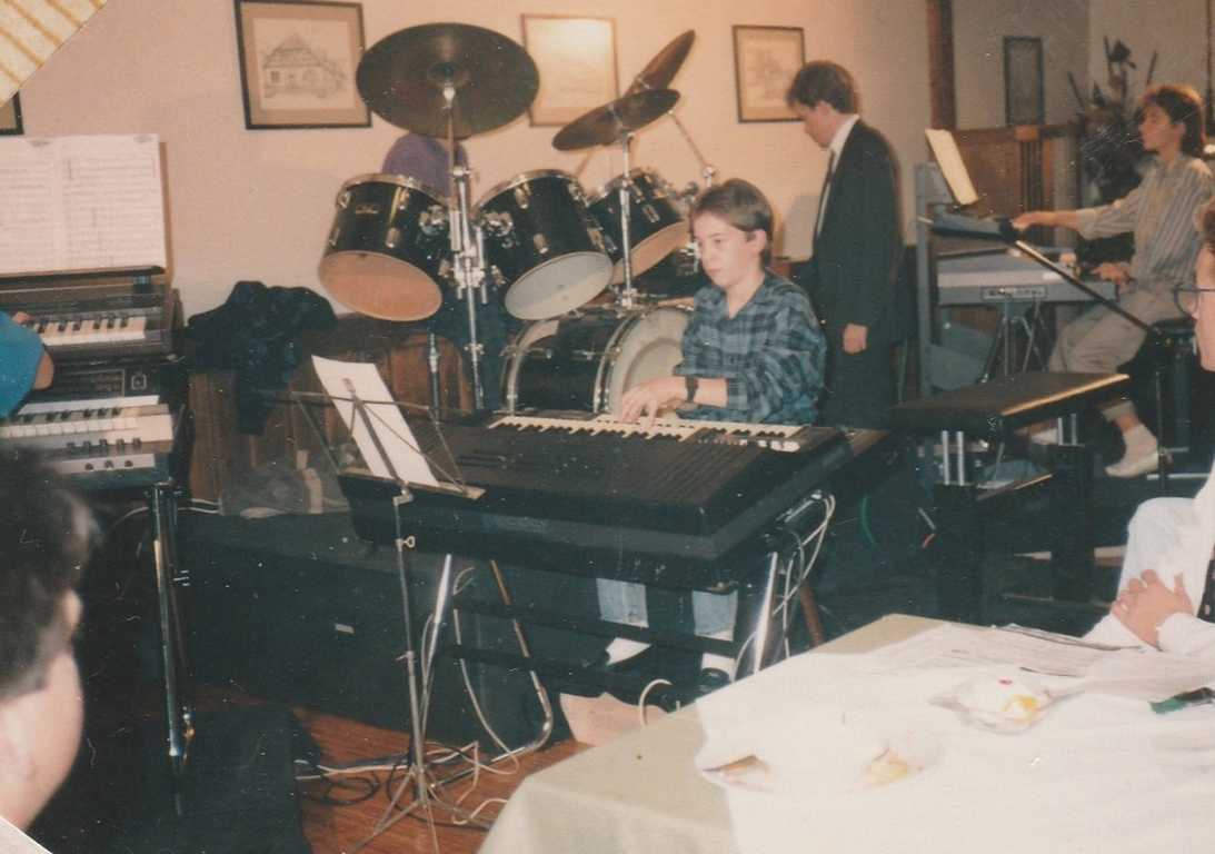 1987 Niño als Musikschüler mit 15 Jahren - The Final Countdown beim Vorspielabend