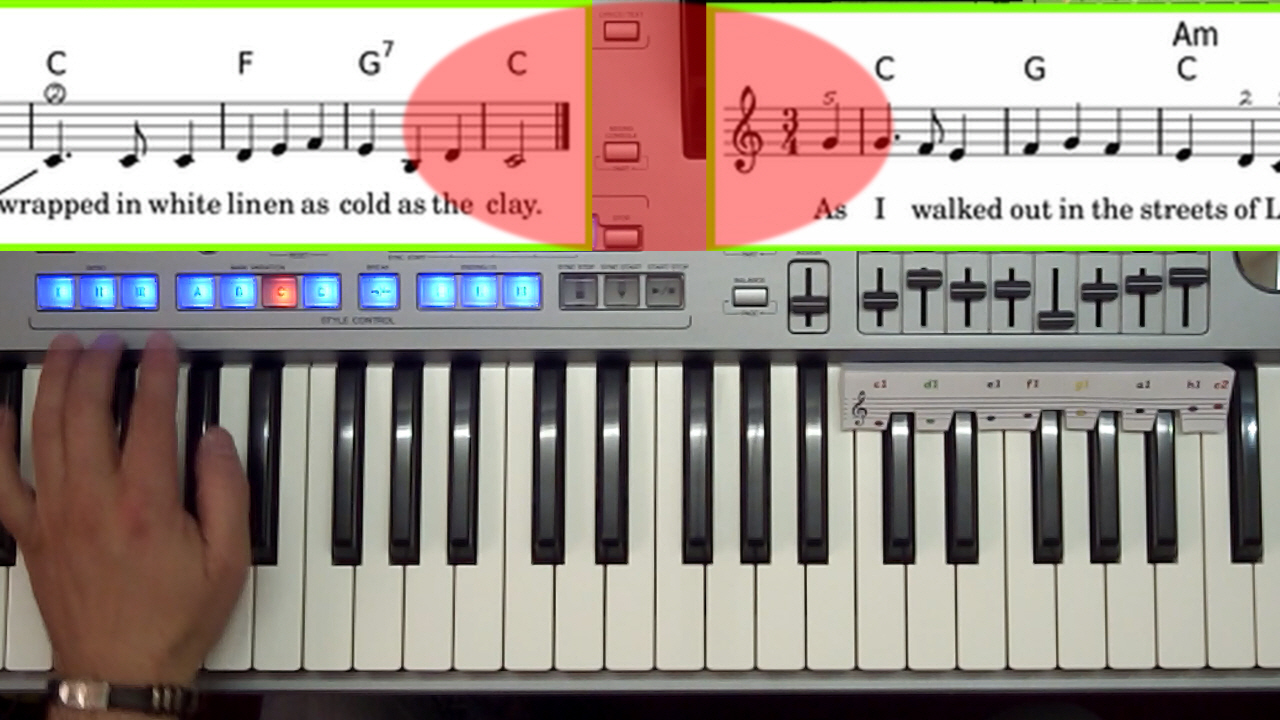 Thumbnail-Button zu Keyboardschule Video Intro + Ending 2